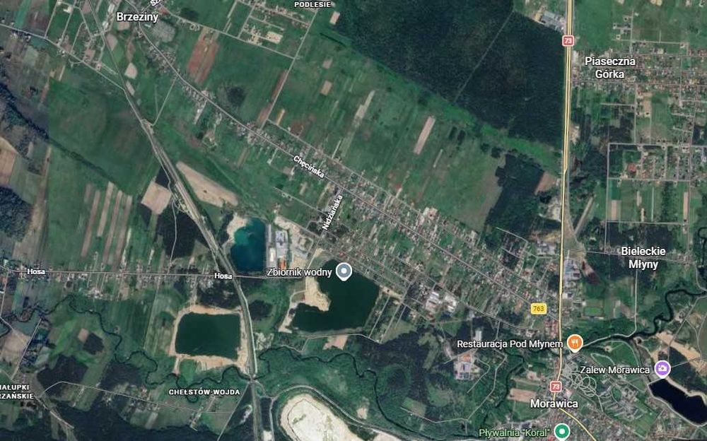 Działka budowlana  830m2 w Brzezinach