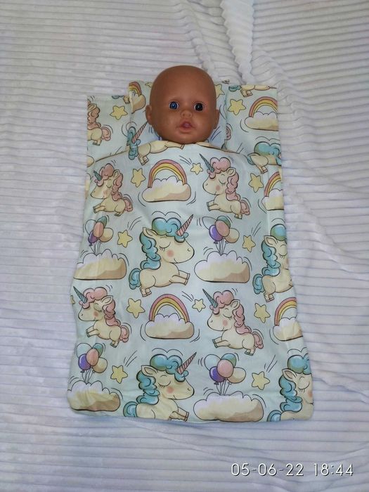 Разные цвета постель куклы пупса постелька постіль кроватку baby born