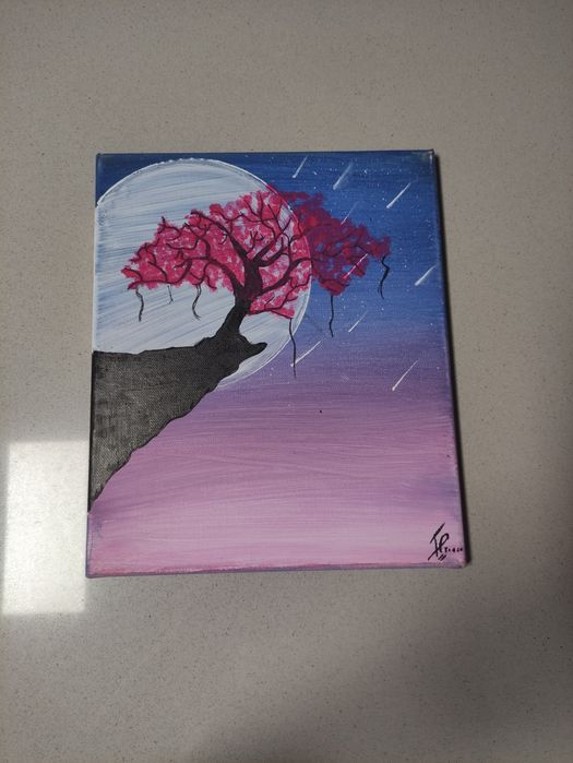 Quadro pintado à mão