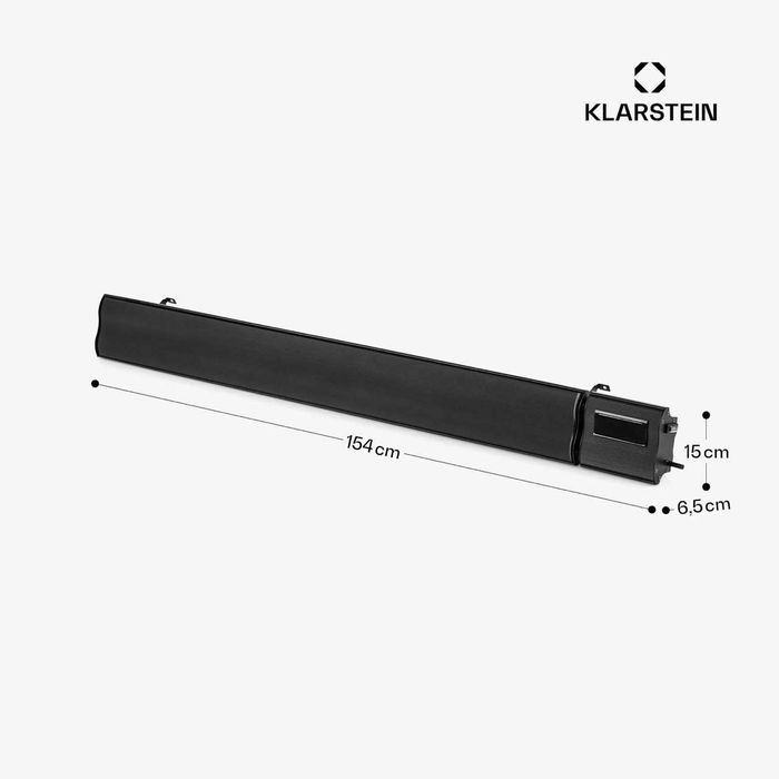 Aquecedor de Parede - Cosmic Beam 2400W  Infravermelho de Parede Preto