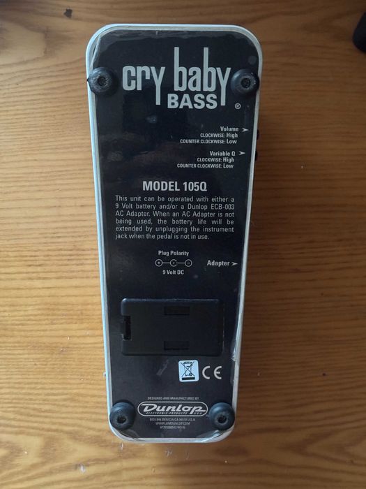 Dunlop Cry Baby Bass Wah 105Q