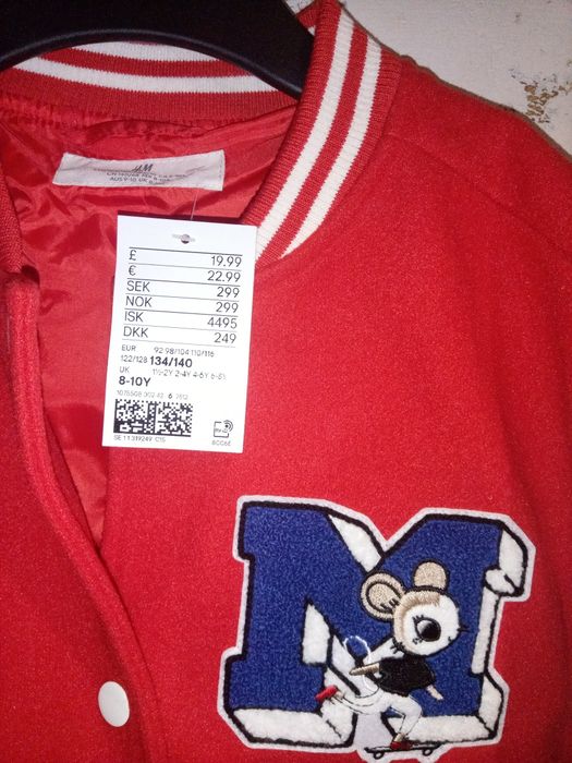 Курточка бомбер Н&М 8-10лет