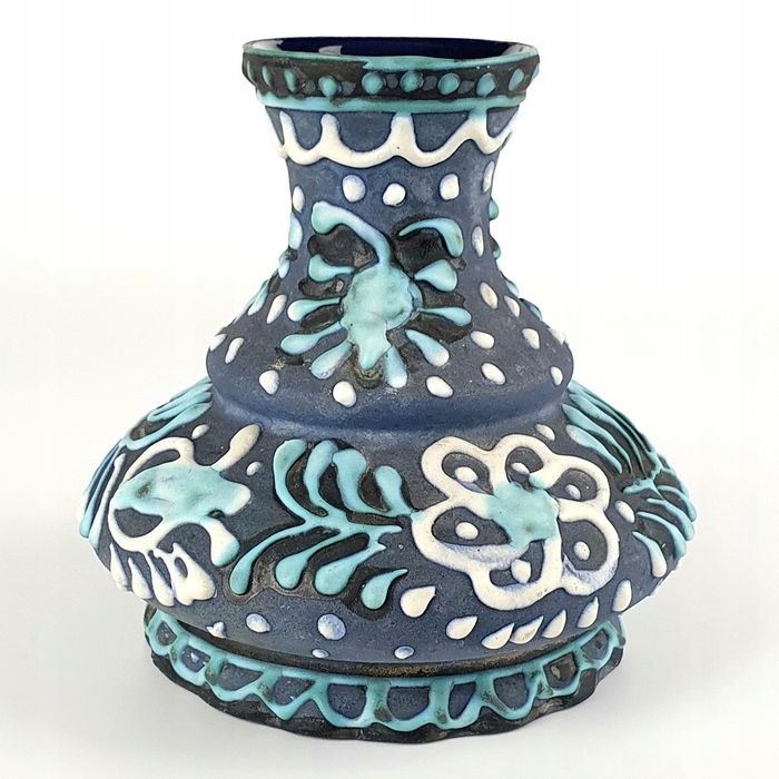 Wazon ceramiczny Marei Keramik ceramika Niemiecka Ręcznie malowany
