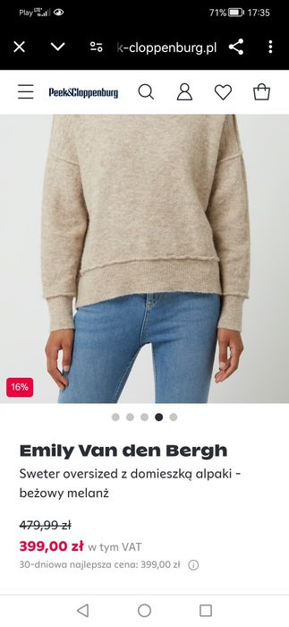 Sweter damski Emily Van Den Bergh XS