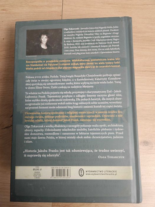 Księgi Jakubowe, Olga Tokarczuk