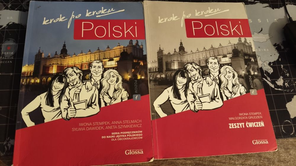 пописані книга й зошит krok po kroku polski poziom 1