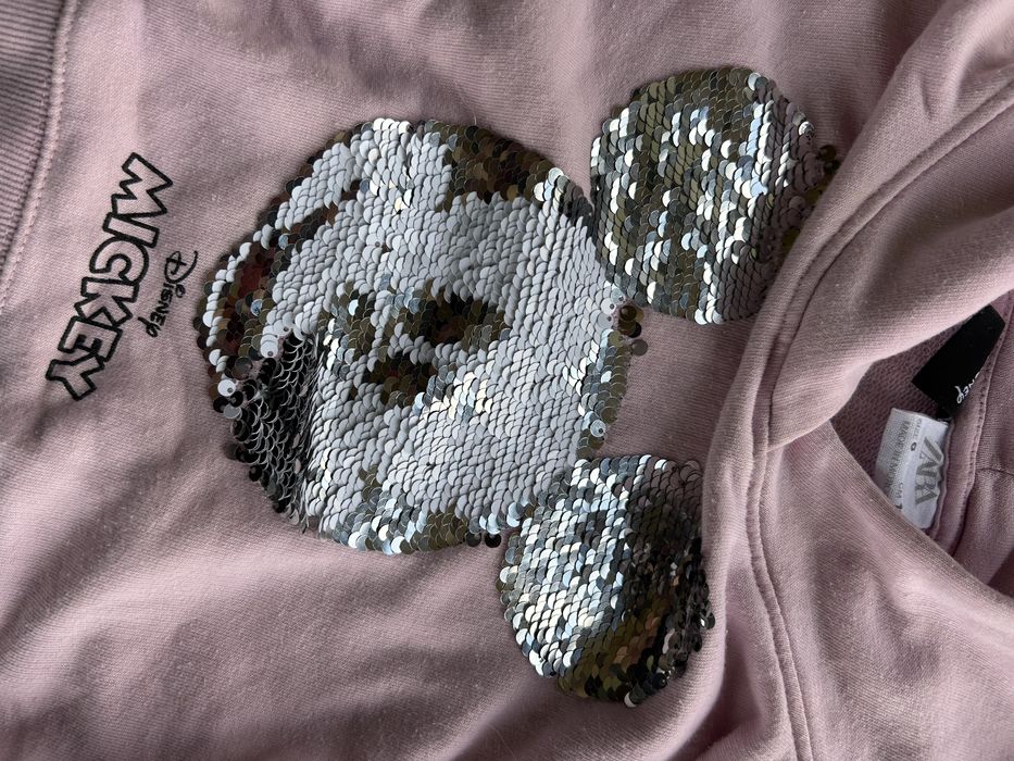 Zara bluza roz.116 mickey