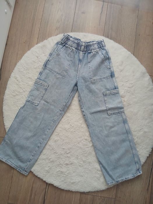 H&M jeansy wide leg 146