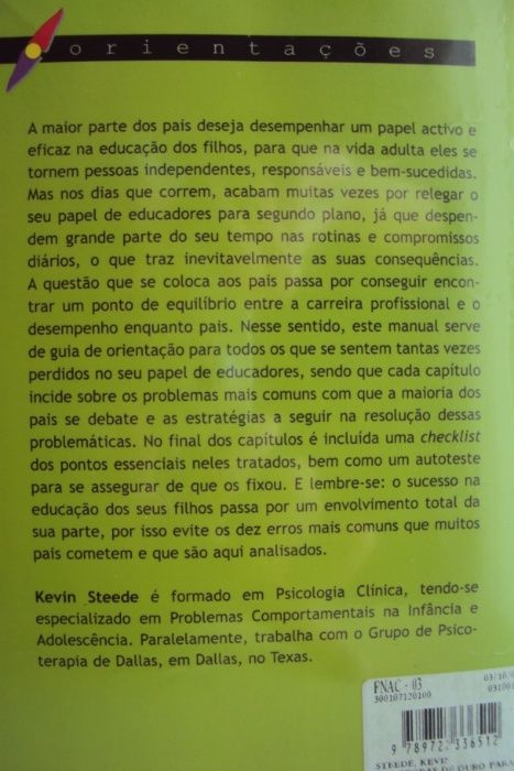 ' As dez regras de ouro para pais ' de Kevin Steede