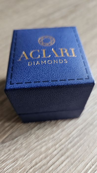 Okazja! Złoty pierścionek zaręczynowy (Aclari) 23 brylanty + gratis