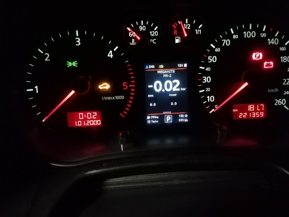 Quadrante Audi A3 8L Cores 3D MFD VDO computador de bordo