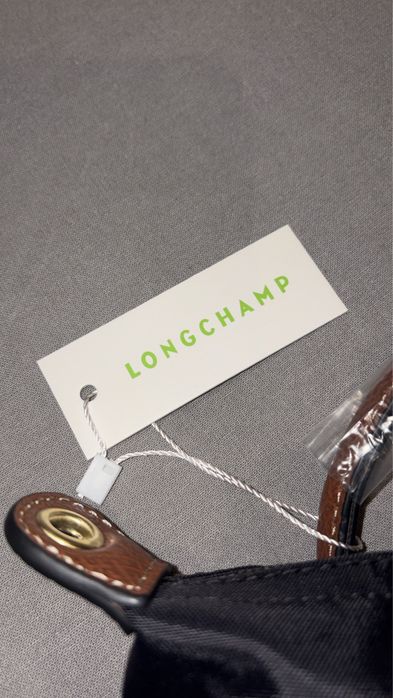 Mini Longchamp Preta Com Etiqueta