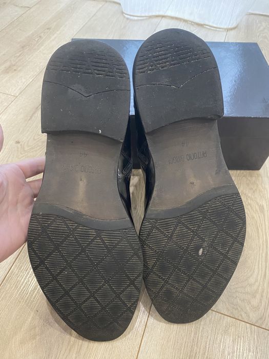 Ботинки лак кожа класика 44 размер 29,5 см стелька Antonio Biaggi!!!