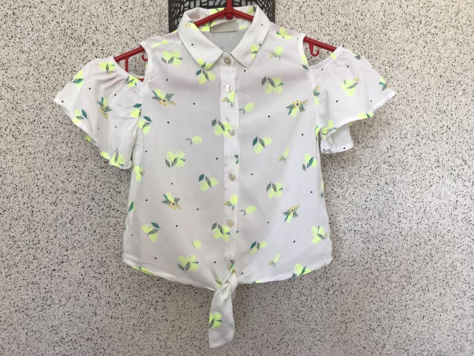 Турецька стильна блузочка для дівчинки, блуза Lc Waikiki ріст 110/116