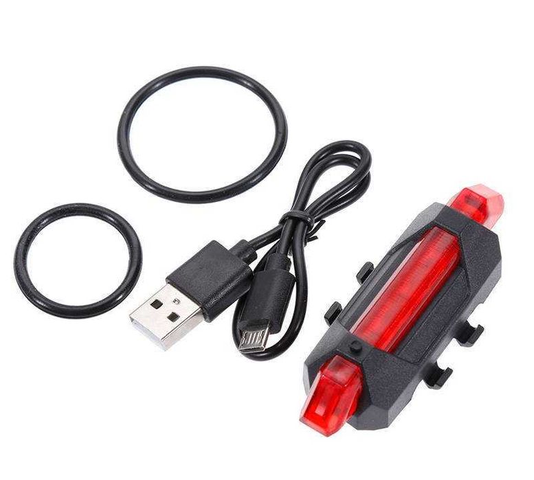 LAMPKA ROWEROWA LED tylna na tył roweru czerwona na usb g
