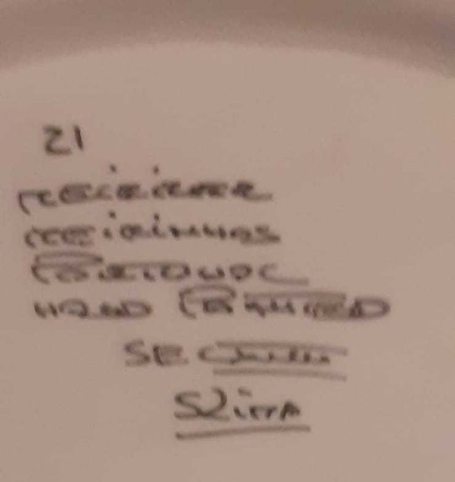 Prato porcelana pintado à mão