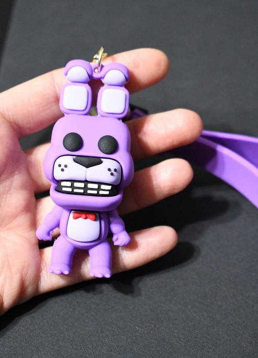 ZESTAW 4x FNaF BRELOK Five Nights at Freddy's Bonnie Chica Foxy Freddy