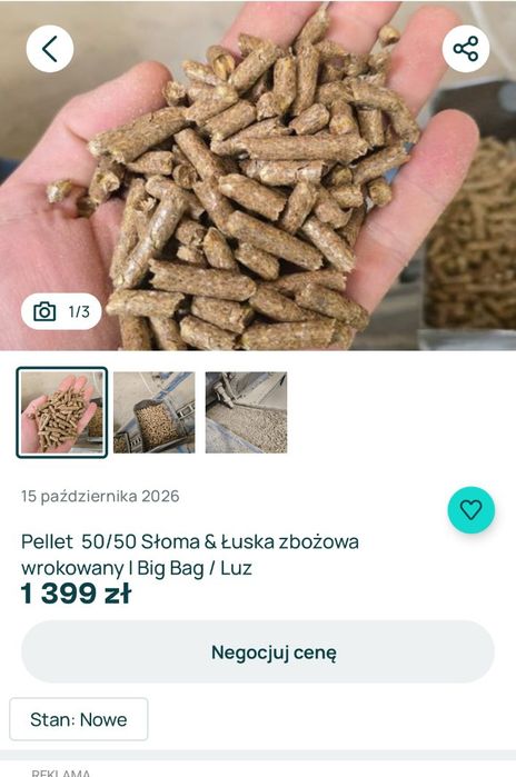 Pellet  ze slomy