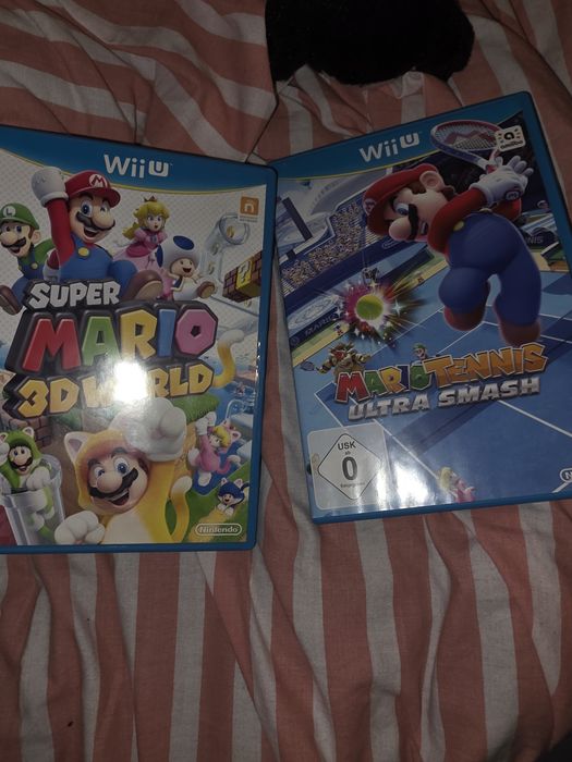 Zestaw dwoch gier  Super Mario 3 D world i Mario Tenis Ultra Smash