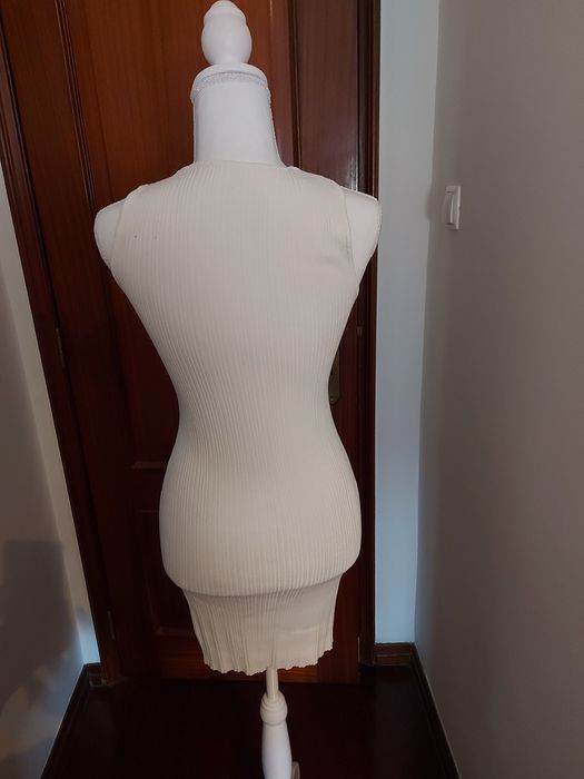 Vestido de malha Branco