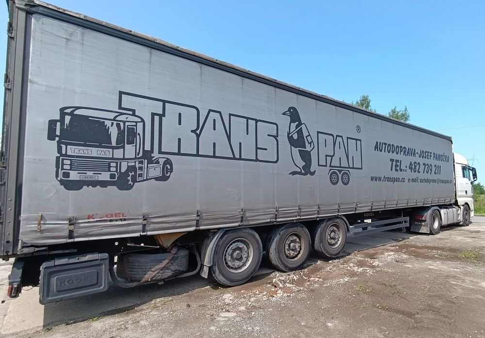 Kögel  Do sprzedania naczepa, firanka Kogel