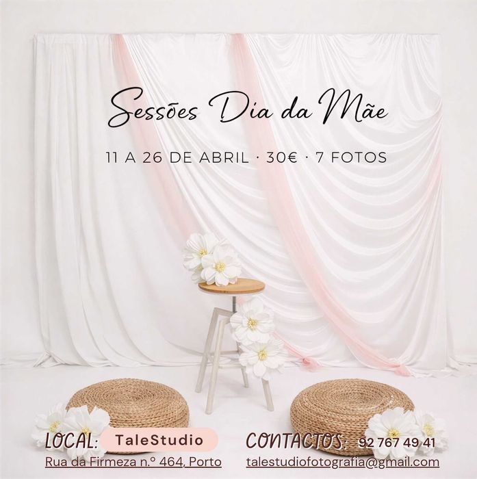 Sessões fotográficas DIA DA MÃE !