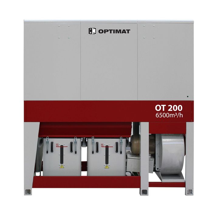 Odciąg do trocin 6500 m3h wyciąg przemysłowy pochlaniacz wiór gaśnica