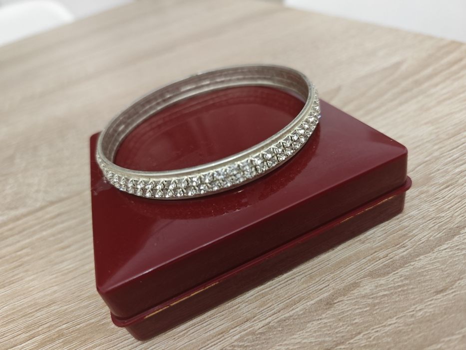 Pulseira bracelete Cristian Lay em Prata 925 com pedras brilhantes