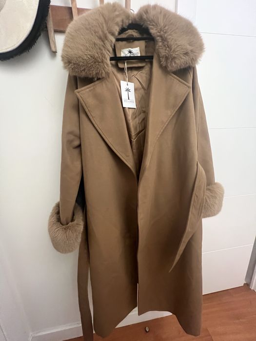 Casaco comprido Whithe & Vodoo novo com etiqueta