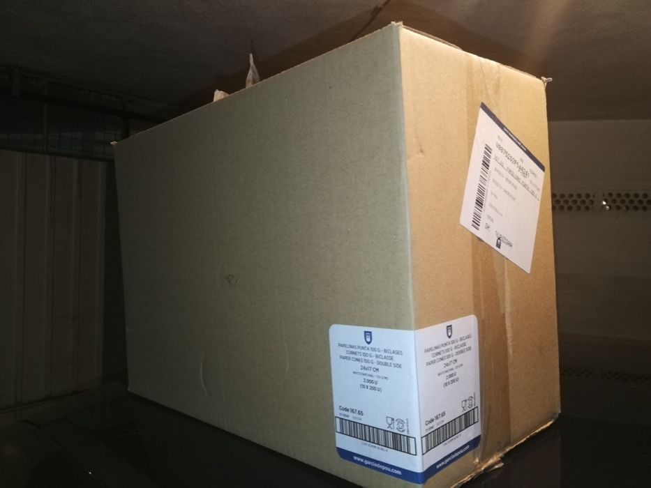 2000 Cones Descartáveis Castanhas Street Food