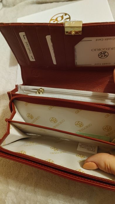 Duży porttel Gregorio bordowy nowy
