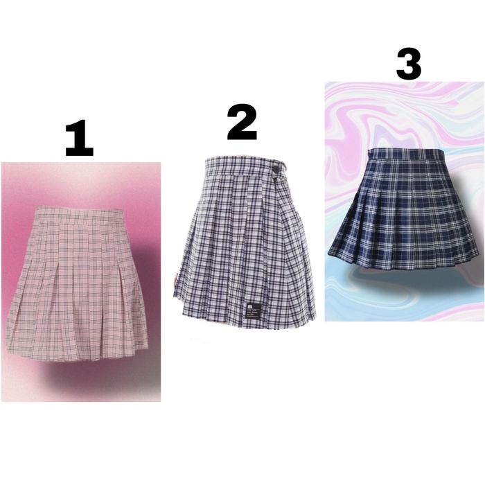 Спідниця міні в клітинку Bershka Colin’s тенісна рожева синя