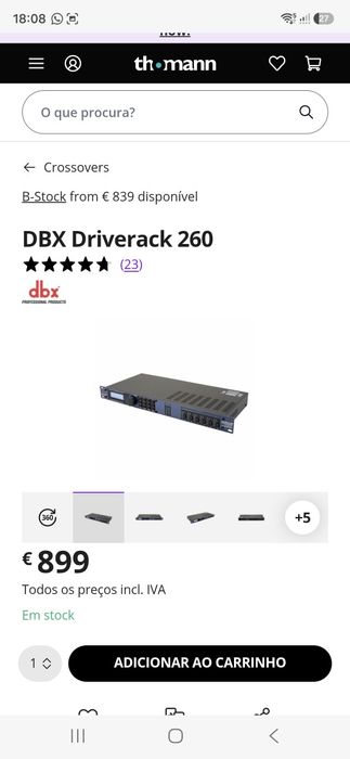 Vendo dbx driverack 260 original