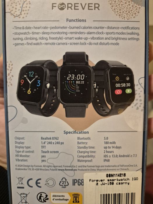 Smartwatch Forever iGO2 nowy