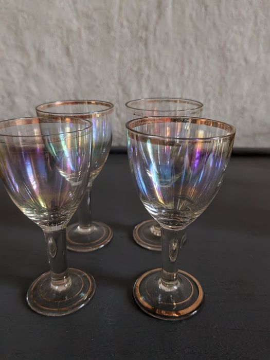 Вінтажні кольорові рюмки, стакани, 50роки.