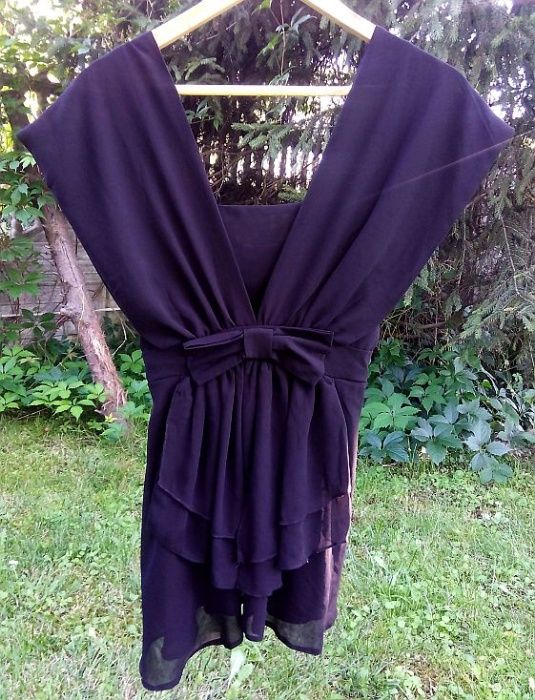 Bluzka Orsay 40 L czarna gothic goth szyfonowa czerń czarna gotik