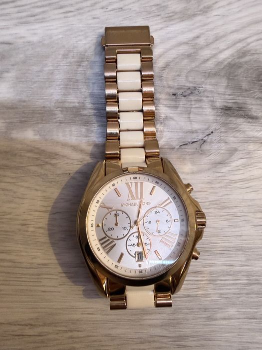 Relógio Feminino Michael Kors Bradshaw MK-5743 (Original) – Dourado e Branco