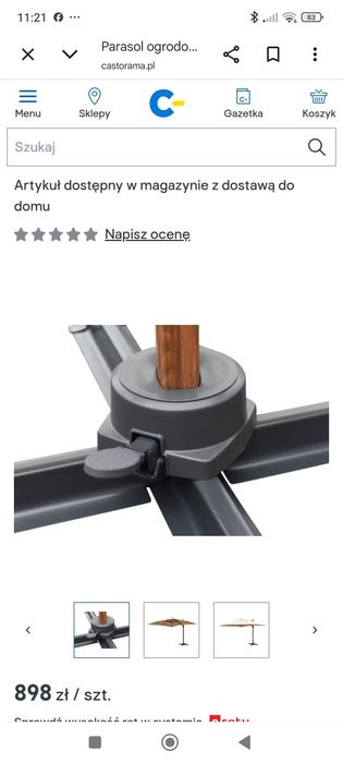 Parasol ogrodowy Naya 300×300