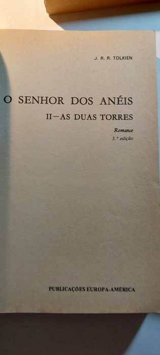 O Senhor dos Anéis - Tolkien (3ª edição) | Volumes II e III