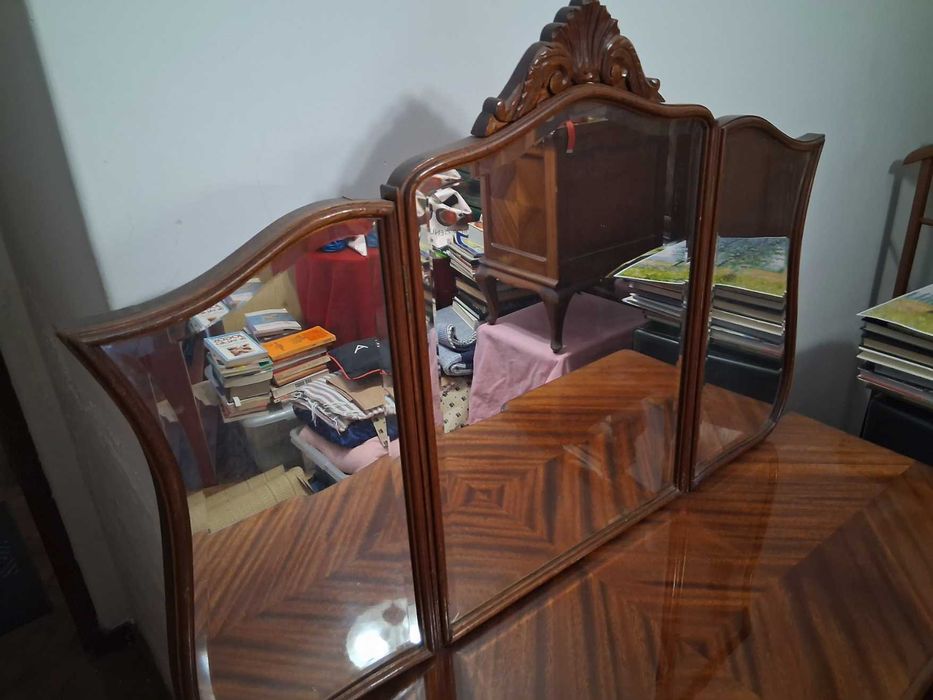 Mobília Quarto Completa Mogno Lacada