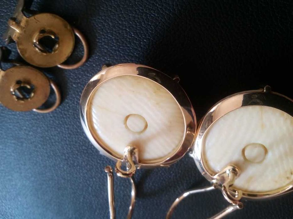 Piękne kolczyki złoto 585