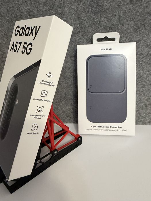 Samsung A57 256GB Cinza Selado + Super fast wireless charger Duo