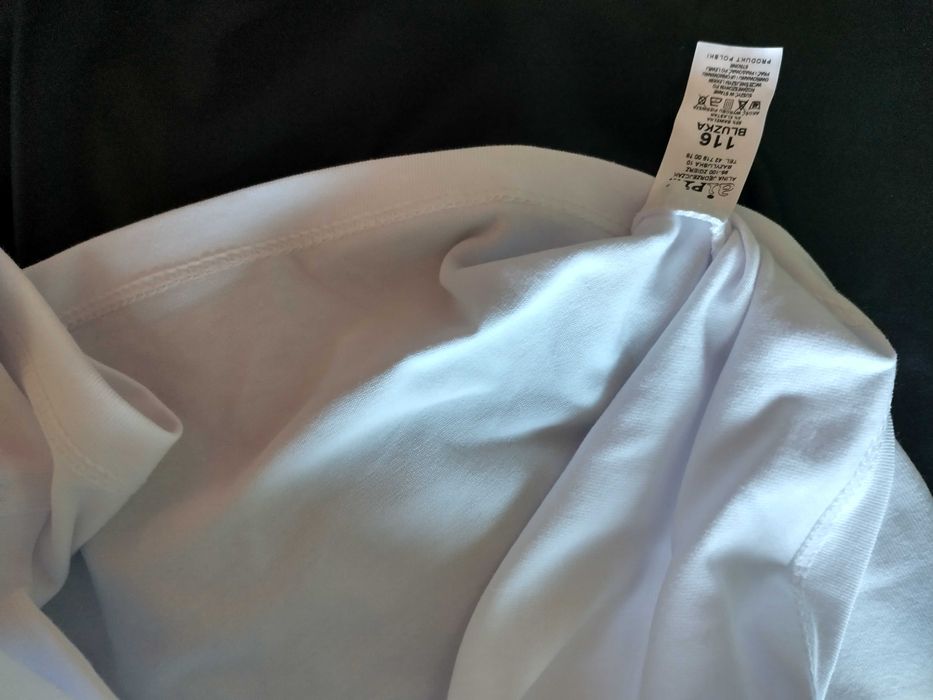 Biała elegancka bluzka dla dziewczynki 116