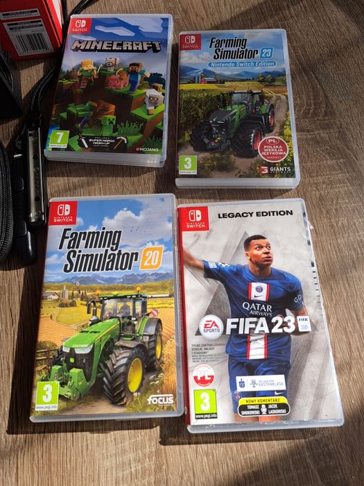 Nintendo switch + gry w zestawie