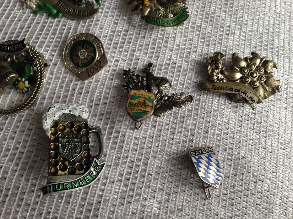 Przypinki do kapelusza 10 szt. komplet.