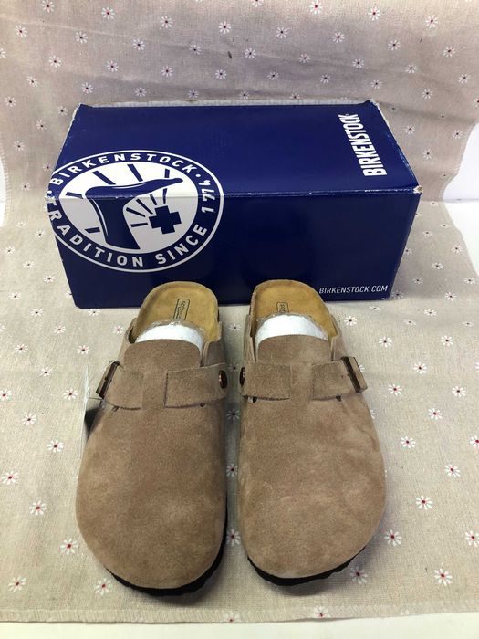 Birkenstock Boston BS Suede Taupe Rozmiar 39
