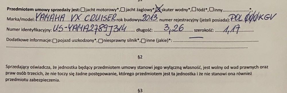 Sprzedam skuter wodny