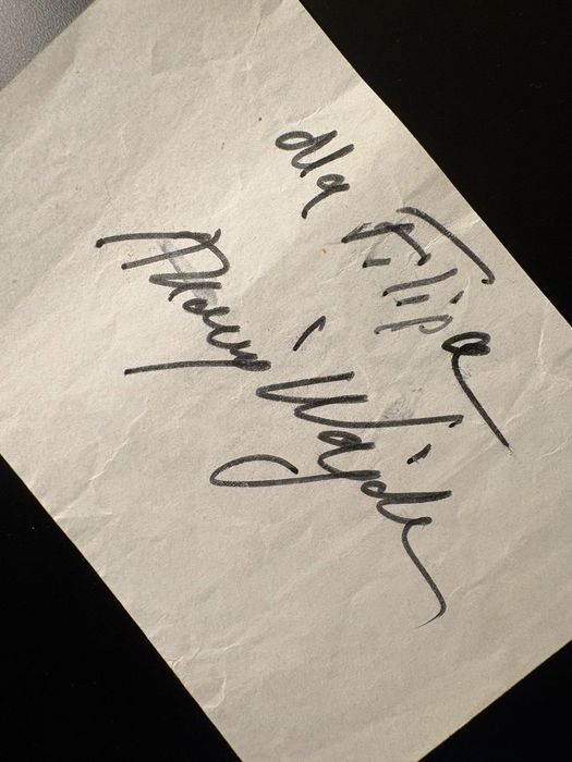 Autograf Andrzeja Wajdy