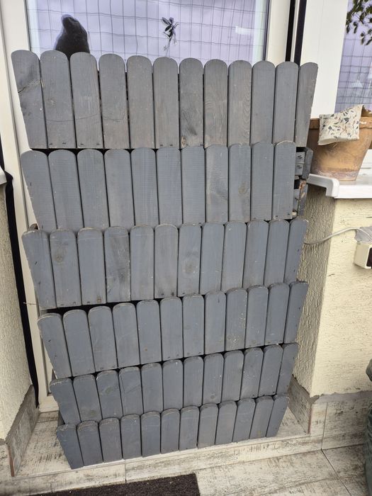 7 x Rustykalne drewniane solidne skrzynki na kwiaty balkonowe kolor sz