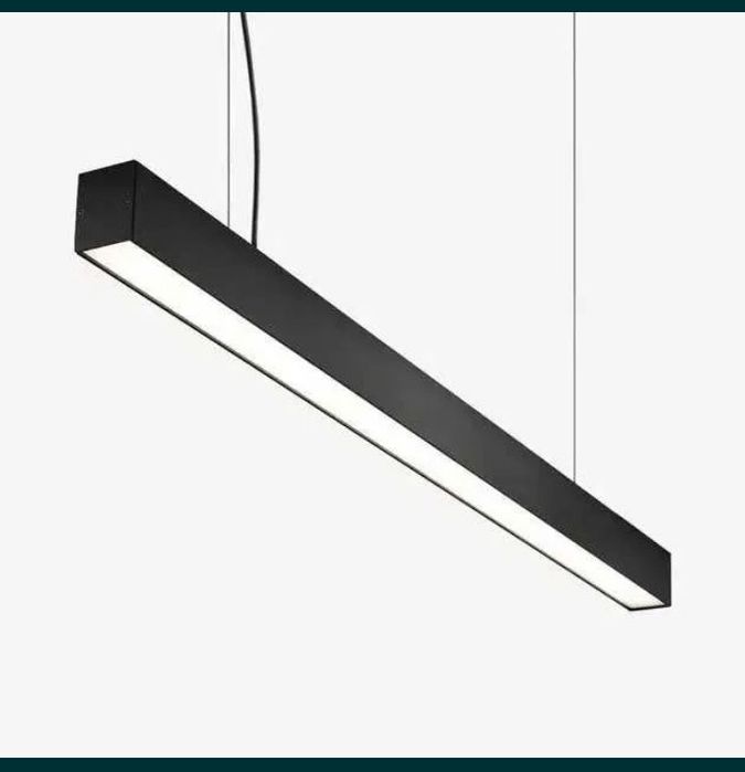 Лінійний LED світильник підвісний HOROZ 40w 4000k черний
